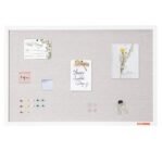 VEVOR CCB-2436 36"x24" White Cork Board with Linen Surface – Stylish Wall-Mounted Bulletin Board for Home, School, Office – Elegant & Functional Noticeboard - Image 5