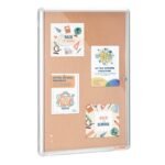 VEVOR CCB-2436 36"x24" Enclosed Cork Board with Aluminum Frame – Lockable Bulletin Board with Acrylic Door & 2 Keys – Weather-Resistant Wall Display Case for School, Home, Office - Image 3