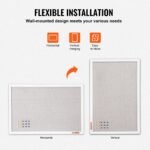 VEVOR MPL-4836 48"x36" White Cork Board with Linen Surface Wall-Mounted Bulletin Board - Image 10