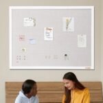 VEVOR MPL-4836 48"x36" White Cork Board with Linen Surface Wall-Mounted Bulletin Board - Image 6