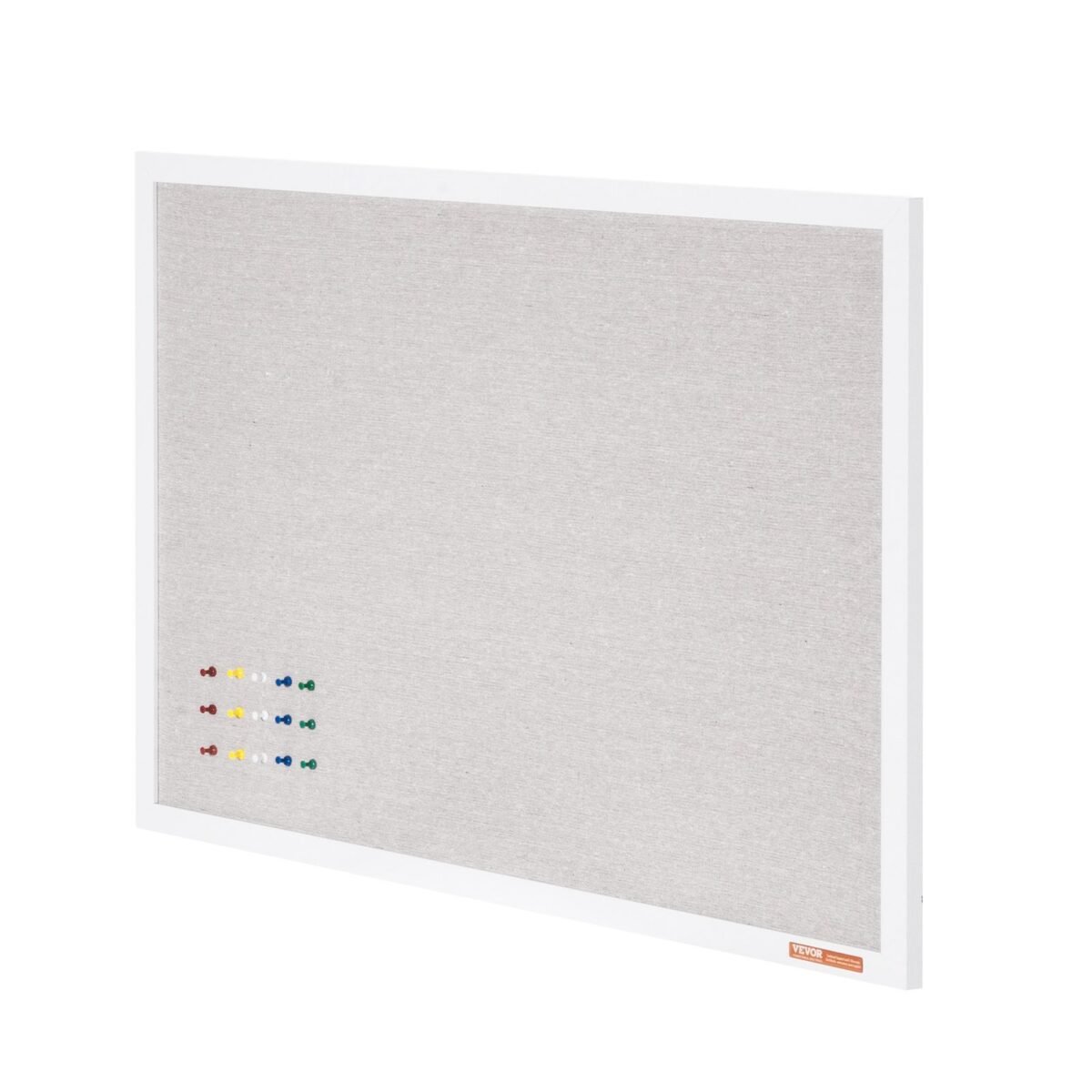 VEVOR MPL-4836 48"x36" White Cork Board with Linen Surface Wall-Mounted Bulletin Board - Image 3