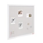 VEVOR MPL-4836 48"x36" White Cork Board with Linen Surface Wall-Mounted Bulletin Board - Image 2