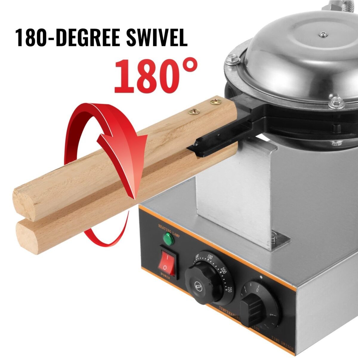 VEVOR Commercial Bubble Waffle Maker, 1400W Egg Bubble Puff - Image 10