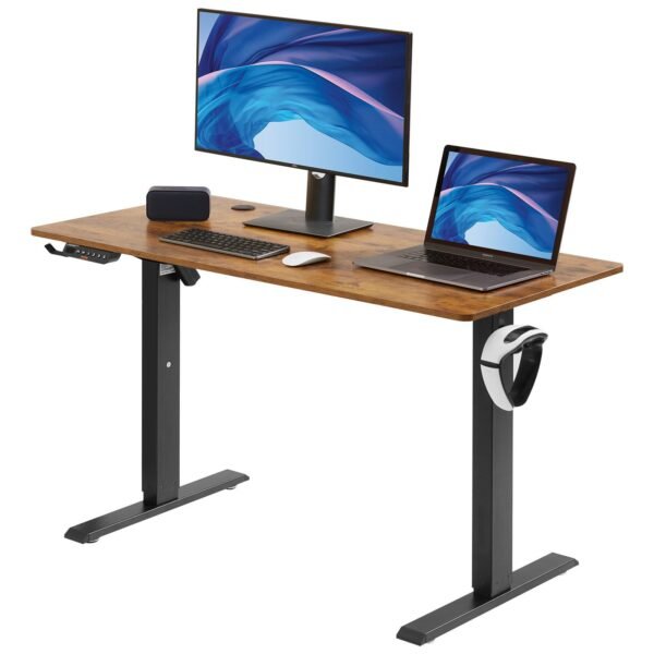 VEVOR ZWE-DDJ-SS-07 Height Adjustable Desk, 55.1 x 27.6 in