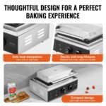 VEVOR HT-10 10PCS Commercial Waffle Maker - Image 9