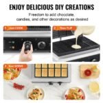 VEVOR HT-10 10PCS Commercial Waffle Maker - Image 8