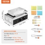 VEVOR HT-10 10PCS Commercial Waffle Maker - Image 7