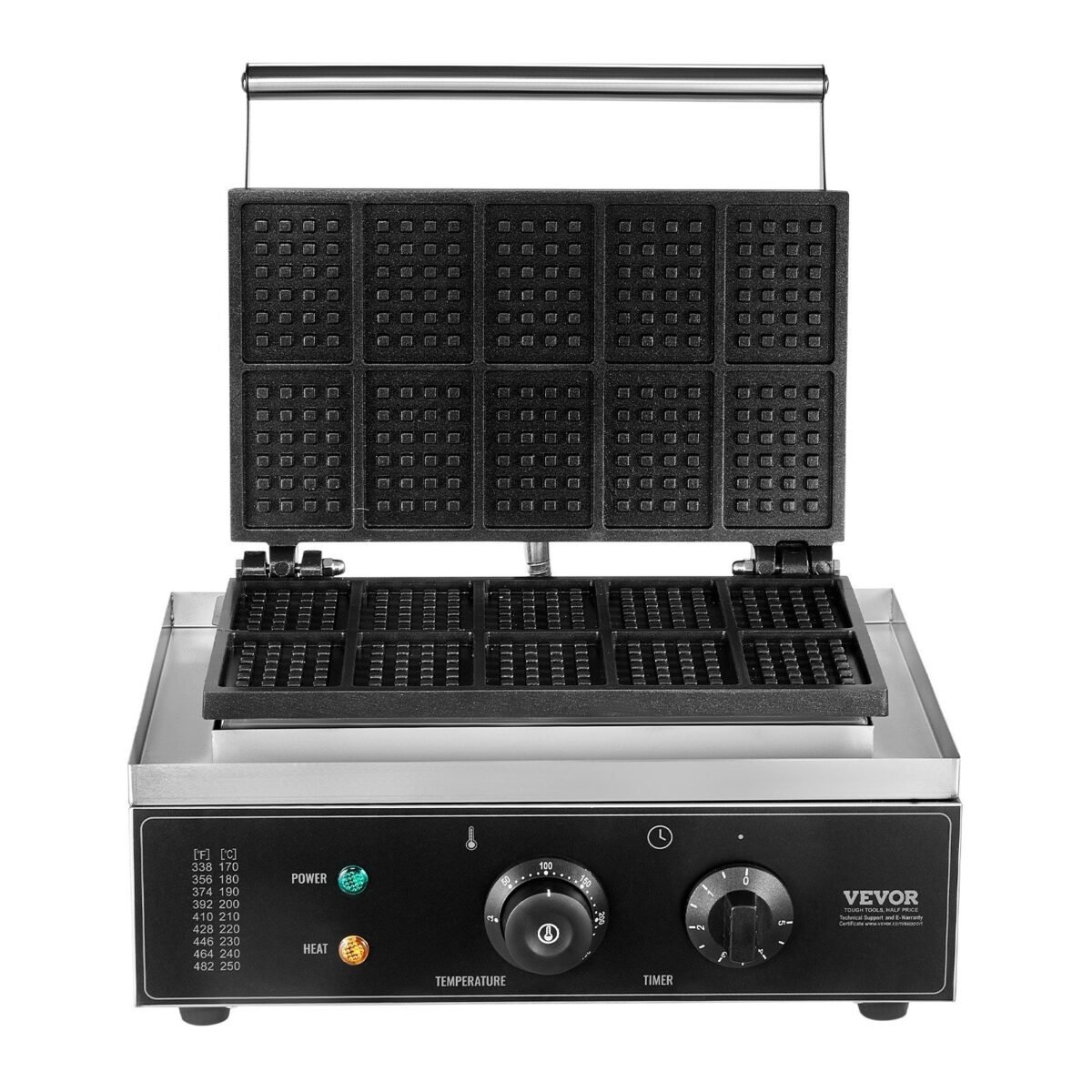 VEVOR HT-10 10PCS Commercial Waffle Maker - Image 3