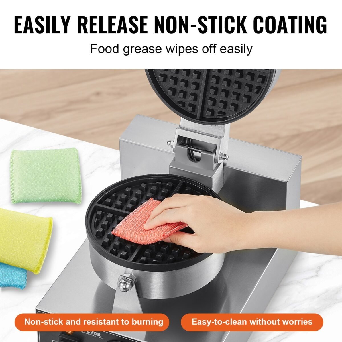VEVOR HT-1 Commercial Waffle Maker - Image 10