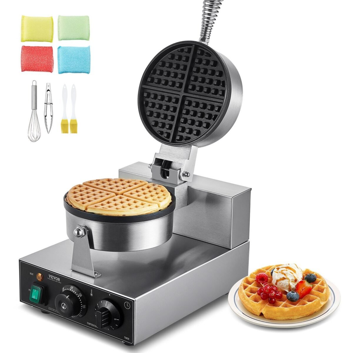 VEVOR HT-1 Commercial Waffle Maker - Image 1