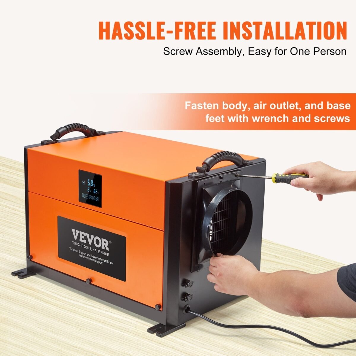 VEVOR OL100-BD066D 190 Pints Commercial Dehumidifier - Image 6