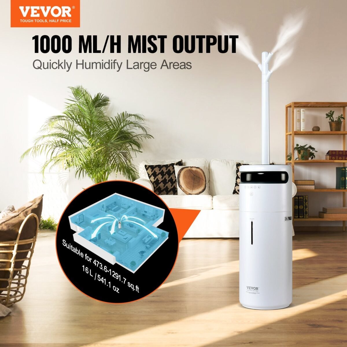 VEVOR WT-J29 Humidifier for Home Large Room - Image 12
