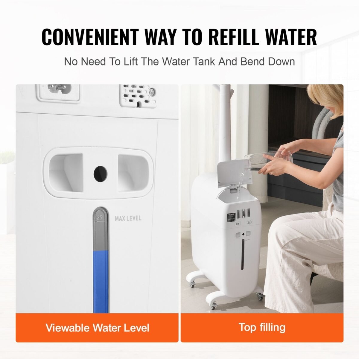 VEVOR WT-3925L Commercial Humidifier 6.6 Gal - Image 9