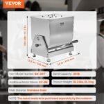VEVOR BX-20T Manual Meat Mixer 30L - Image 7