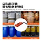 VEVOR DHB-55-KT-5 55 Gallon Metal Drum Heater 1200 Watt - Image 8