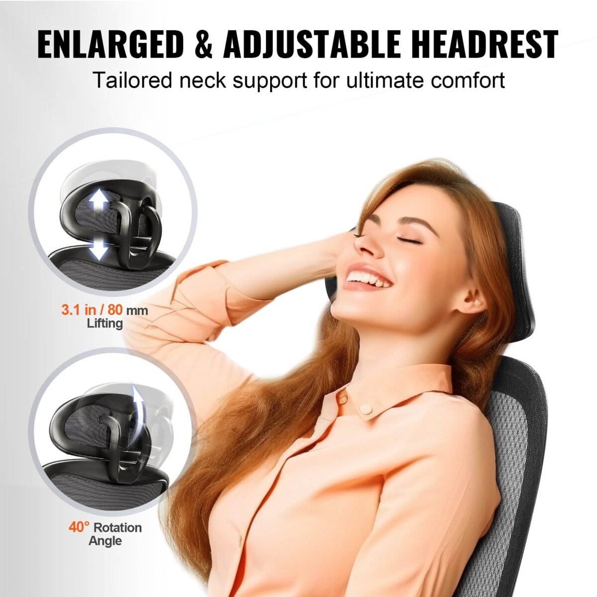 VEVOR W-235AC Ergonomic Office Chair - Image 9