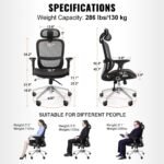 VEVOR W-235AC Ergonomic Office Chair - Image 7
