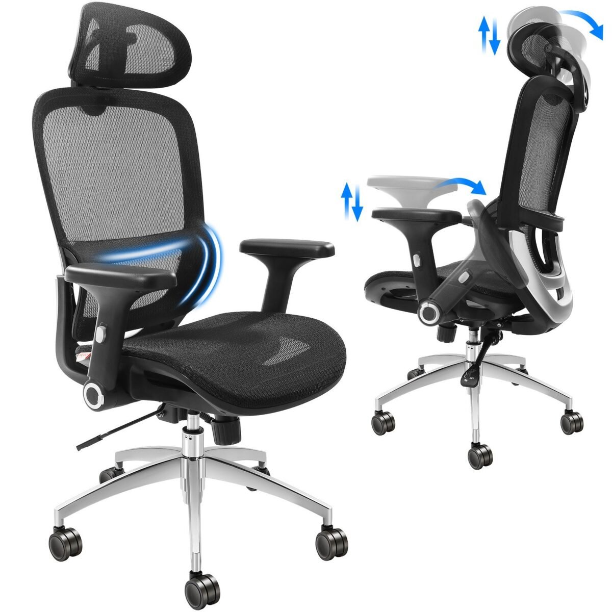 VEVOR W-235AC Ergonomic Office Chair - Image 1