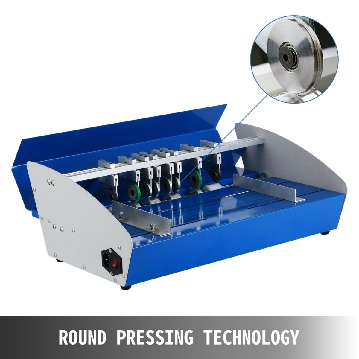 VEVOR Electric Creasing Machine 18 Inch 460mm Paper Creasing Scoring Machine 3 in 1 Creasing Machine with Heavy Duty Metal Present Multi-function - Image 1