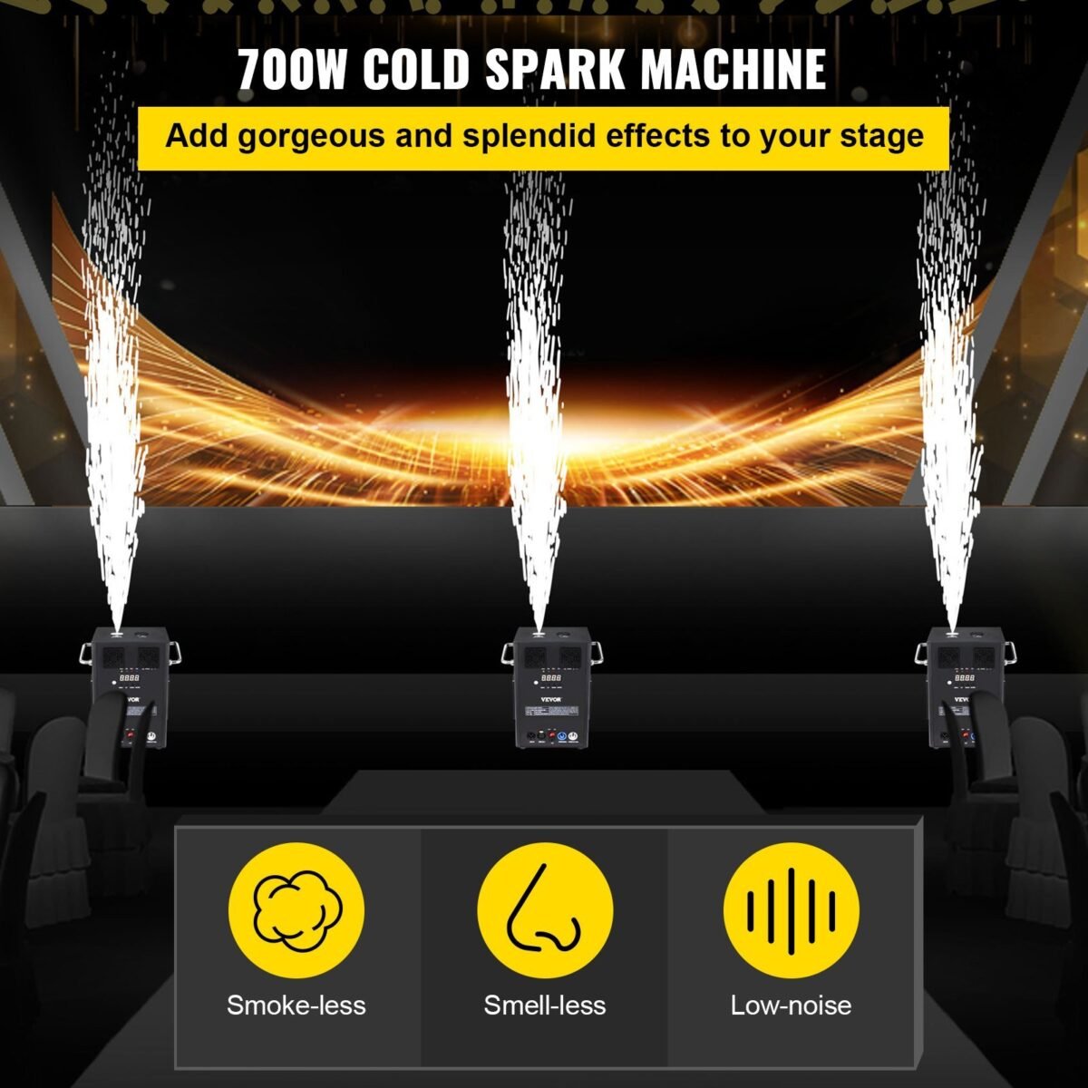 VEVOR VV-CSM-500 700W 2pcs Large Stage Equipment Special Effect Machine - Image 12