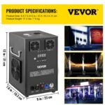 VEVOR VV-CSM-500 700W 2pcs Large Stage Equipment Special Effect Machine - Image 7