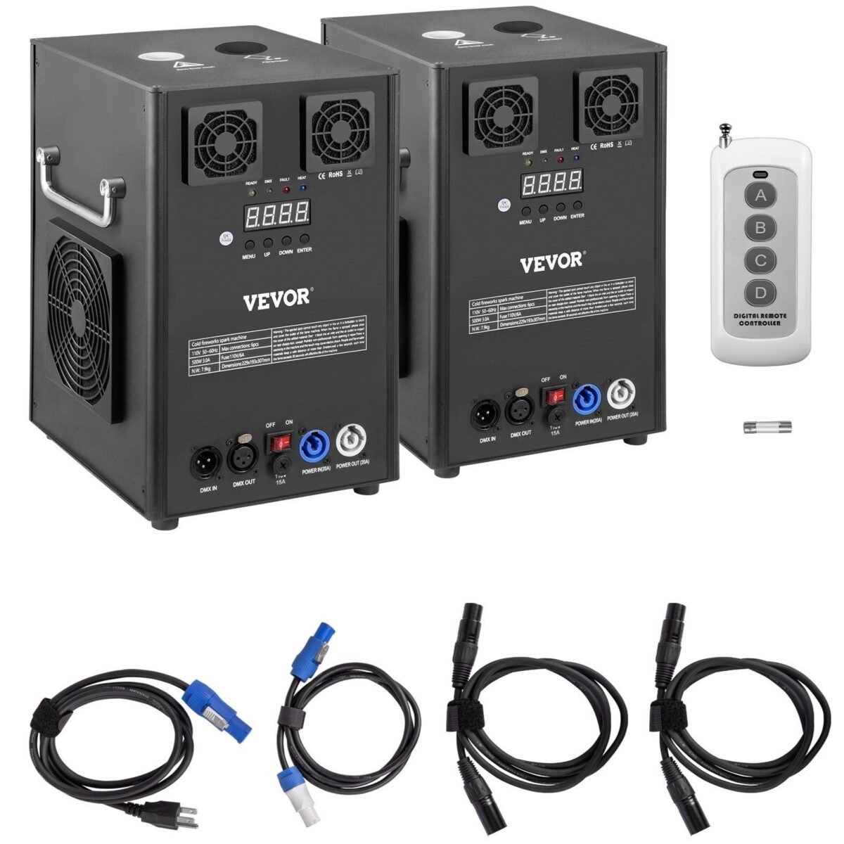 VEVOR VV-CSM-500 700W 2pcs Large Stage Equipment Special Effect Machine - Image 1