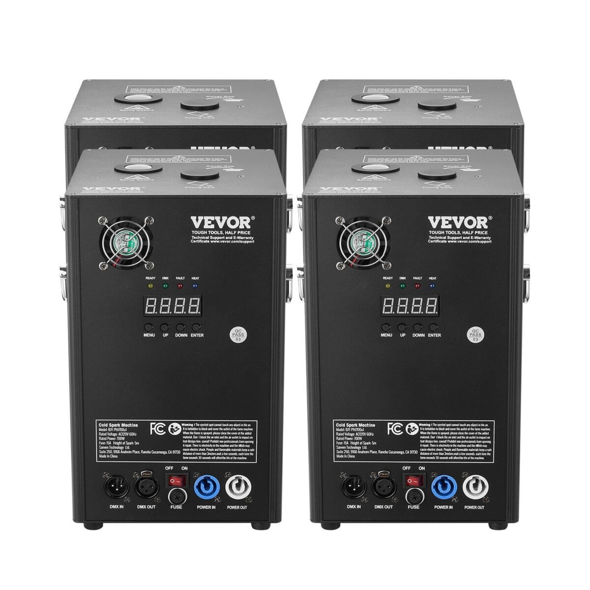 VEVOR BJY-PHJ700u1 Cold Spark Firework Machinex4 700W - Image 4