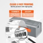 VEVOR Bluetooth Thermal Label Printer, Wireless Shipping Label Printer w/Automatic Label Recognition,Thermal Printer Supports Shipping, Barcode, Household Labels and More - Image 10