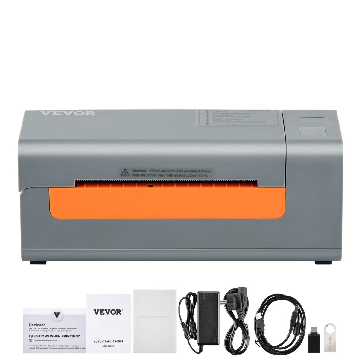 VEVOR Bluetooth Thermal Label Printer, Wireless Shipping Label Printer w/Automatic Label Recognition,Thermal Printer Supports Shipping, Barcode, Household Labels and More - Image 5