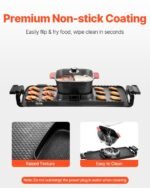 VEVOR YS-602 Hot Pot with Grill 2300W 2-in-1 - Image 9