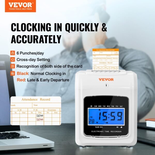 VEVOR LY-258 Punch Time Clock