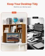 VEVOR KLBS-03 Desktop Bookshelf Wood Desktop Storage Organizer - Image 12