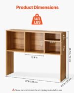 VEVOR KLBS-03 Desktop Bookshelf Wood Desktop Storage Organizer - Image 11