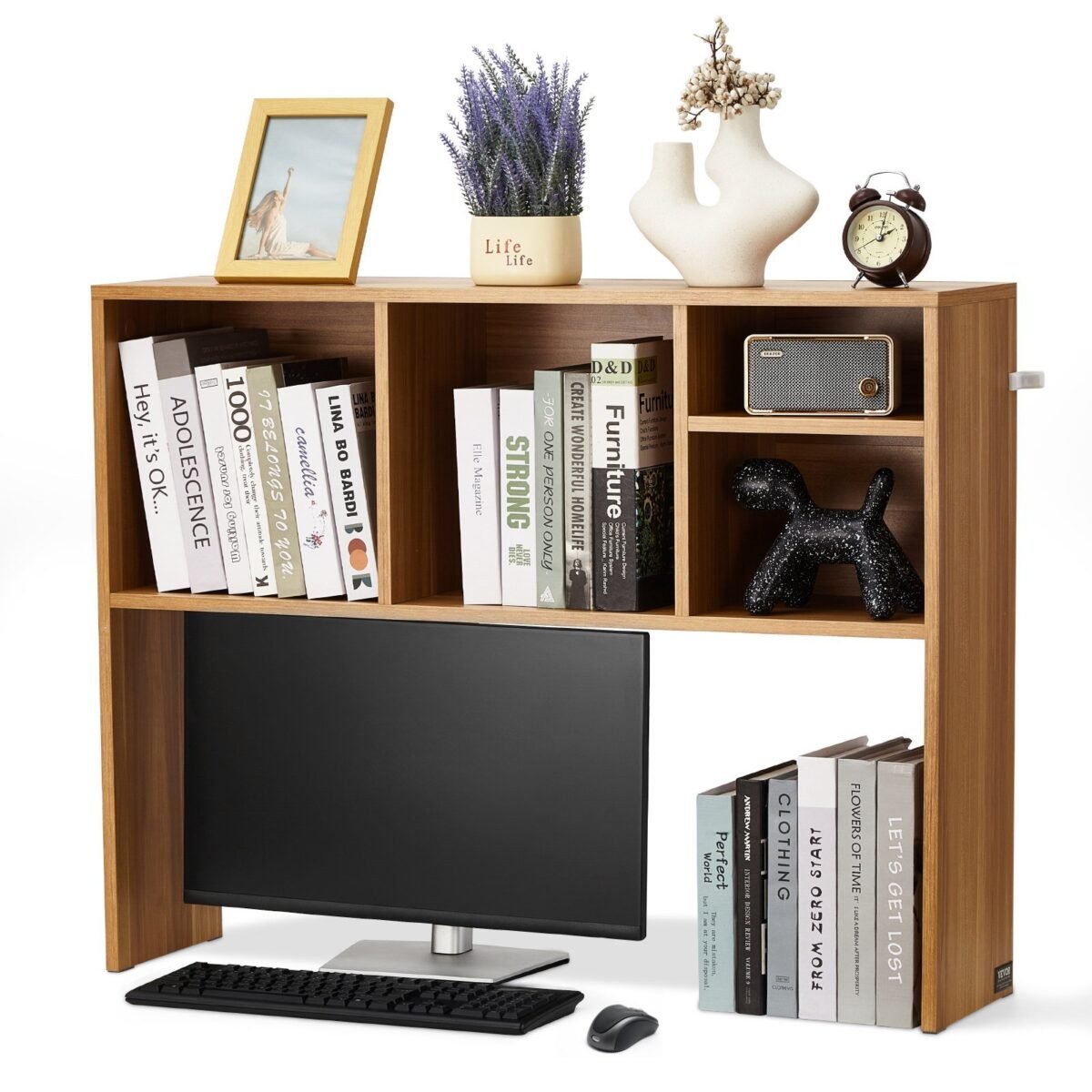 VEVOR KLBS-01 Desktop Bookshelf Black Desktop Storage Organizer - Image 4