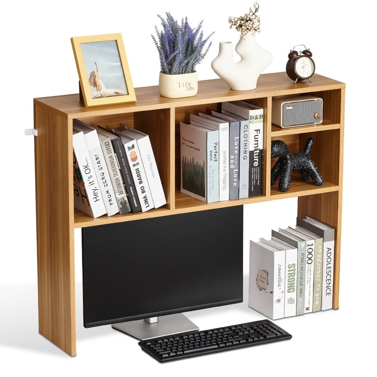 VEVOR KLBS-01 Desktop Bookshelf Black Desktop Storage Organizer - Image 2