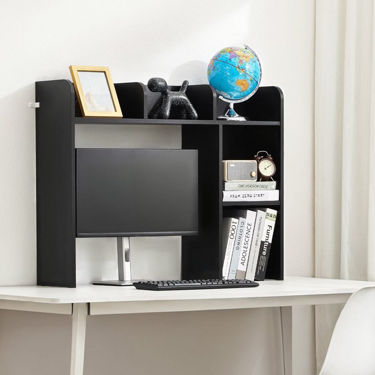 VEVOR KLBS-04 Desktop Bookshelf Black Desktop Storage Organizer - Image 6