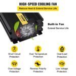 VEVOR GYM-1250W Power Inverter, 1250W - Image 8
