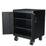 Stack-On GCB-2SF-BB Base Cabinet with 2 Shelves - Black - Image 5