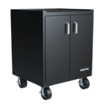 Stack-On GCB-2SF-BB Base Cabinet with 2 Shelves - Black