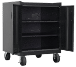 Stack-On GCB-2SF-BB Base Cabinet with 2 Shelves - Black - Image 7