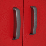 Stack-On GCB-2SF-BR Base Cabinet with 2 Shelves - Red - Image 3