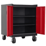 Stack-On GCB-2SF-BR Base Cabinet with 2 Shelves - Red - Image 5