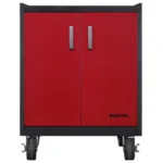 Stack-On GCB-3DR-BR Base Cabinet with 3 Drawers and 1 Shelf - Red - Image 6