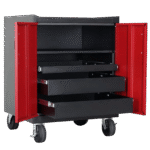 Stack-On GCB-3DR-BR Base Cabinet with 3 Drawers and 1 Shelf - Red - Image 5
