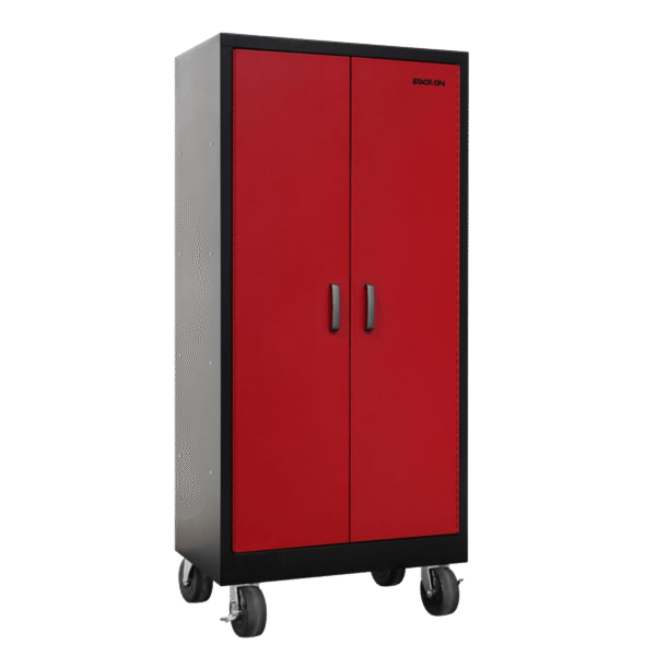 Stack-On GCTL-4SF-BR Tall Storage Locker with 4 shelves